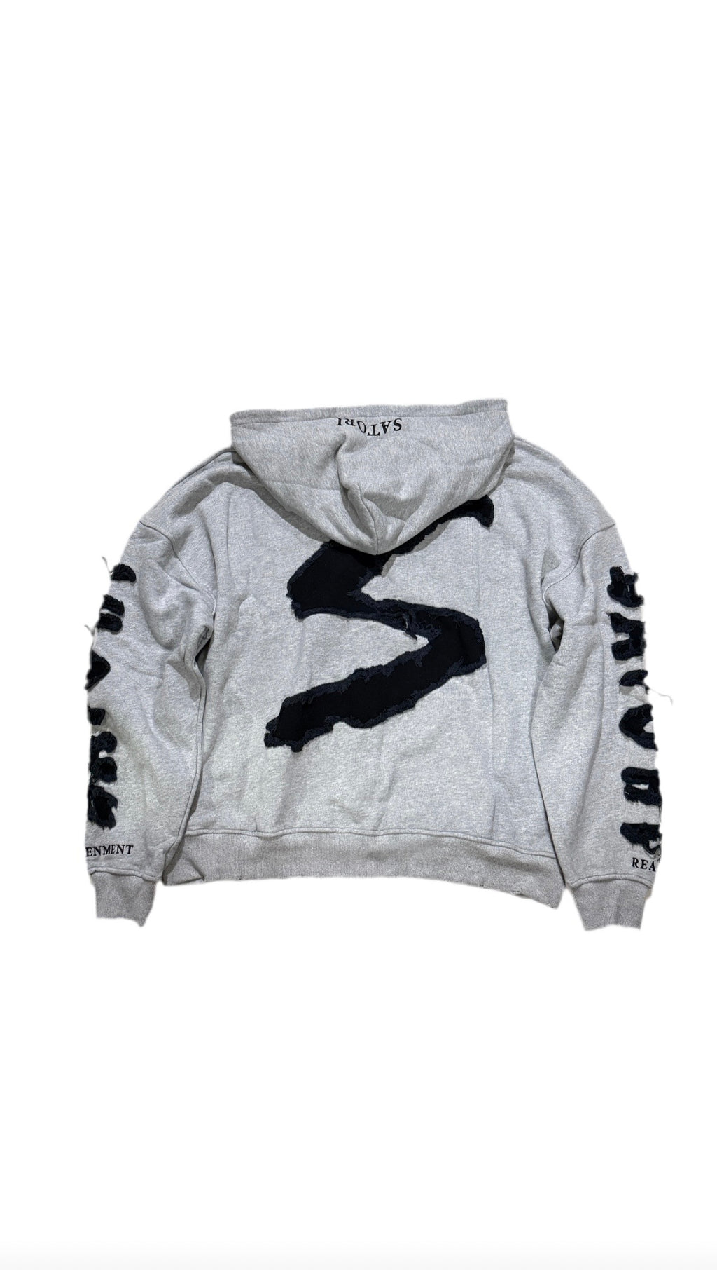 Grey Satori Oversized
Heavyweight Distressed Hoodie