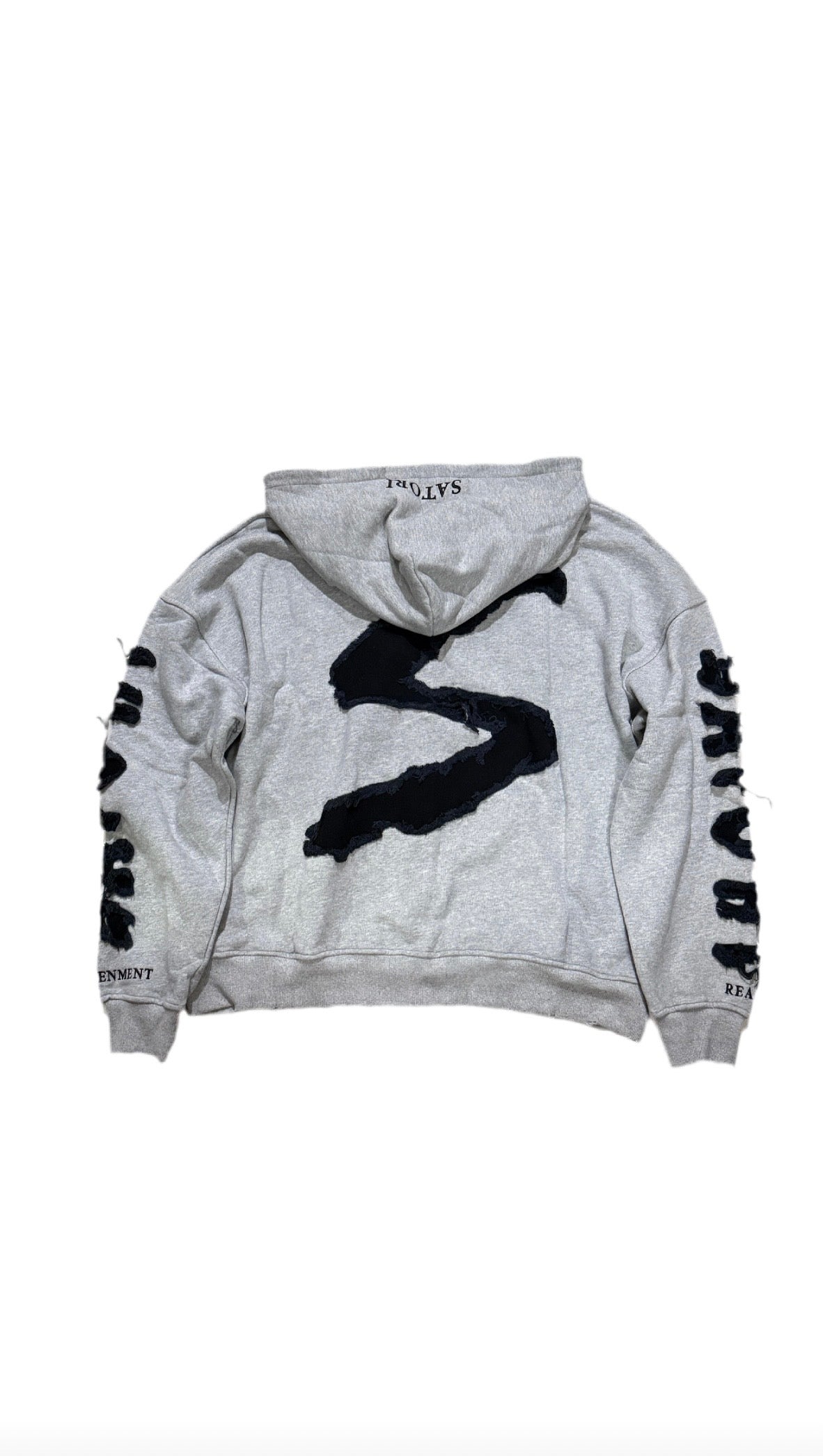 Grey Satori Oversized
Heavyweight Distressed Hoodie